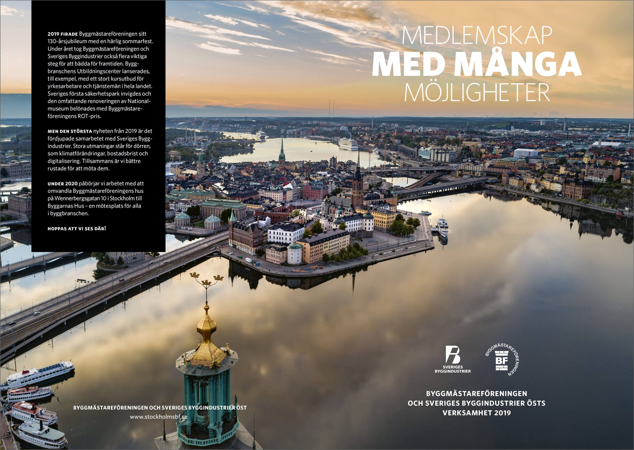 Verksamhetsberättelse för Stockholms Byggmästareförening 2019